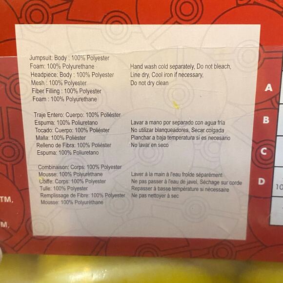 Pokemon Pikachu Kids Costume Officially Licensed Large 4-6 NEW - Picture 8 of 10